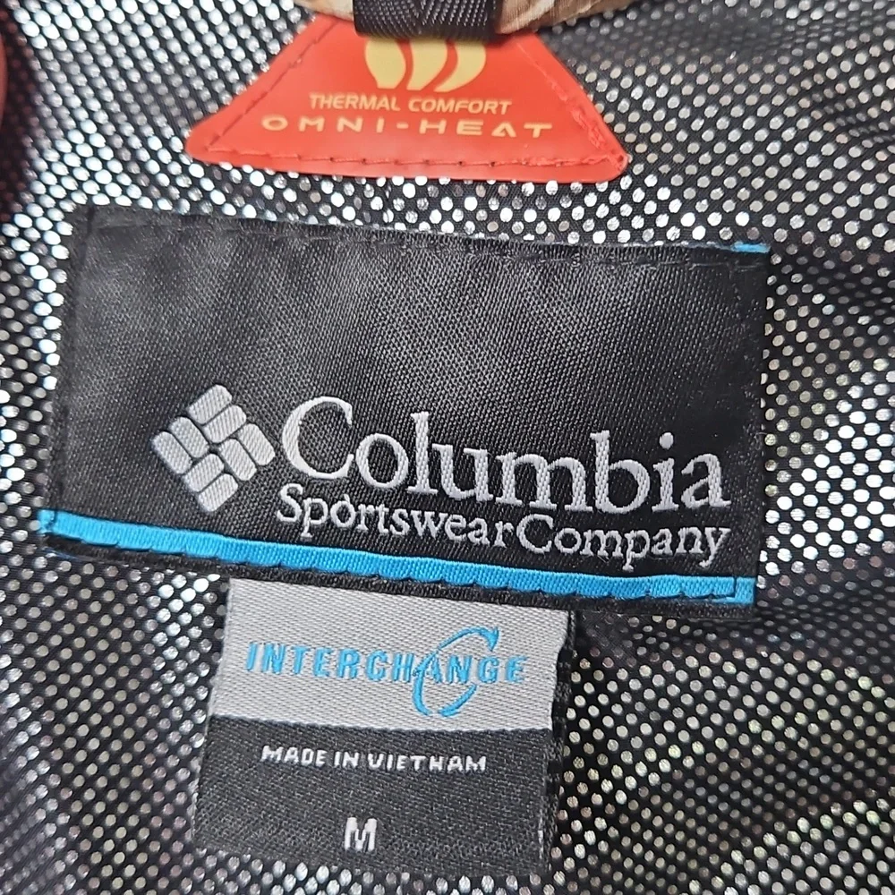 Columbia Men's PHG Omni Heat Tech Waterproof  Camouflage Jacket Size Medium